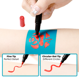 GP Dual-tip 16-color Washable <strong>Temporary</strong> <strong>Tattoo</strong> Paint Marker <strong>Pen</strong> Bright Colors Face Body Paint Kit for Children Safety Certified - Product Image 3