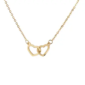 18k women chain necklace custom heart 14k plated men steel jewelry fashion stainless pendant gold necklaces