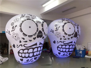 หัวโครงกระดูกแบบเป่าลมสำหรับตกแต่งฮาโลวีน - Product Image 3