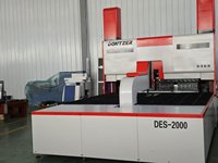 Máquina de Rolado y Doblado CNC Totalmente Automática para Aluminio y Acero Inoxidable, Motor de 25kW, Mesa de Trabajo de 1200mm, Modelo DES-2500