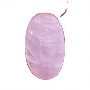 พลอยคุนไซต์สีชมพูธรรมชาติ FAIJAN GEMS FK-103 แบบคาโบชอง ไม่ผ่านการอบ รูปทรงผสมผสานทุกแบบ ขนาดปรับแต่งได้ จากรัฐราชสถาน สำหรับทำเครื่องประดับ - Product Image 1