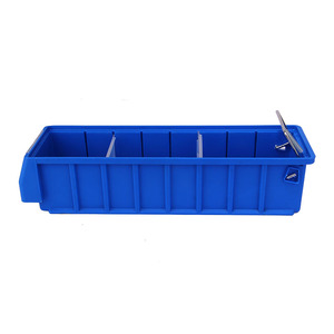 Heavy Duty Customized Plastic Warehouse Hanging Storage Part Bins Organizer With Pick Back