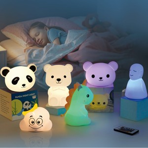 Lampe de nuit licorne en silicone sensible au toucher, avec télécommande, pour chambre d'enfant, protection des yeux, lampe de sommeil multicolore changeante - Product Image 2