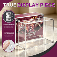 Boîte de présentation en acrylique de 5 mm pour boîte de boosters One Piece, protection UV, anti-poussière, boîte de protection pour cartes à collectionner