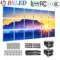 Pantalla LED de Alquiler para Interiores/Exteriores, Módulo de Pantalla P3.91 P2.976 P2.604, Panel con Carcasa de Aluminio Fundido a Presión, 500*500mm 500*1000mm