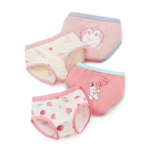 Fabricant en gros GOTS 100% coton culottes pour enfants petites filles string sous-vêtements rose filles sous-vêtements boyshort - Product Image 2