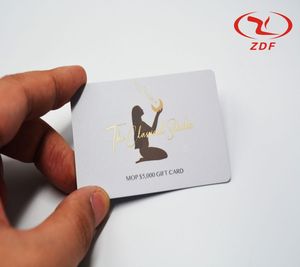 Nhà Máy Bán Buôn Tùy Chỉnh In PVC Gift Card VIP Thành Viên Trung Thành Thẻ Chữ Ký Bảng Điều Khiển Với Embossed Số - Product Image 2