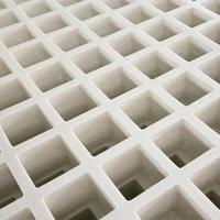 Panneaux de grille en FRP standard 1x1m, panneaux de sol en fibre de verre pour livraison rapide