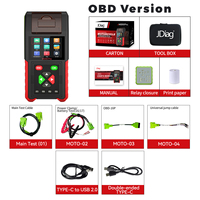 Escáner de Diagnóstico OBD2 para Motocicletas M200 Pro, Probador de Batería, Programa de Reasignación de ECU de 12V para Yamaha/Kawasaki/PK (12 Meses)