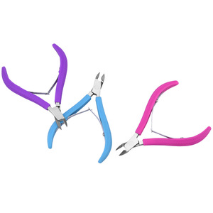 New Arrival Silicone Rubber Handle Stainless Steel Toe <b>Nail</b> Cuticle Clipper Plier Cuticle Nipper - Product Image 6