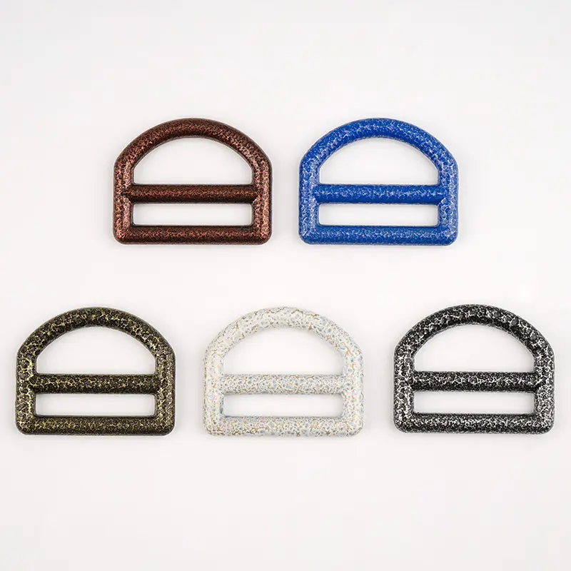 Fivela de metal ajustável, bolsa, 5 cores, metal, tri glide, 1 polegada, forma d, 25mm, metal, d, anel com barra, para alça do saco