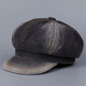 Nouvelle Arrivée 2025 – Casquette Gavroche Rétro Tie-Dye Délavée Style Vintage pour Hommes et Femmes – Tendance Mode Simple et Décontractée – Béret en Jean - Product Image 1
