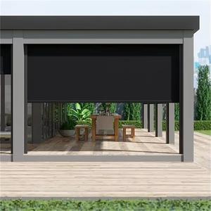 Persianas enrollables motorizadas transparentes con protección UV, ignífugas, impermeables y resistentes al viento para <span class=keywords><strong>garaje</strong></span>, en oferta. - Product Image 5