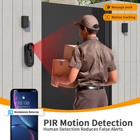 Smart Home Security Doorbell with WiFi Two-Way Audio Communication 2K Resolution Battery Powered Outdoor Wireless