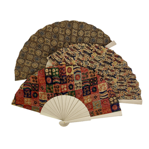 Abanico Plegable de Bambú Estilo <span class=keywords><strong>Japon</strong></span>és con Logotipo Personalizado, Abanico de Tela Impresa para Festivales, Baile, Regalos <span class=keywords><strong>y</strong></span> Recuerdos - Product Image 2