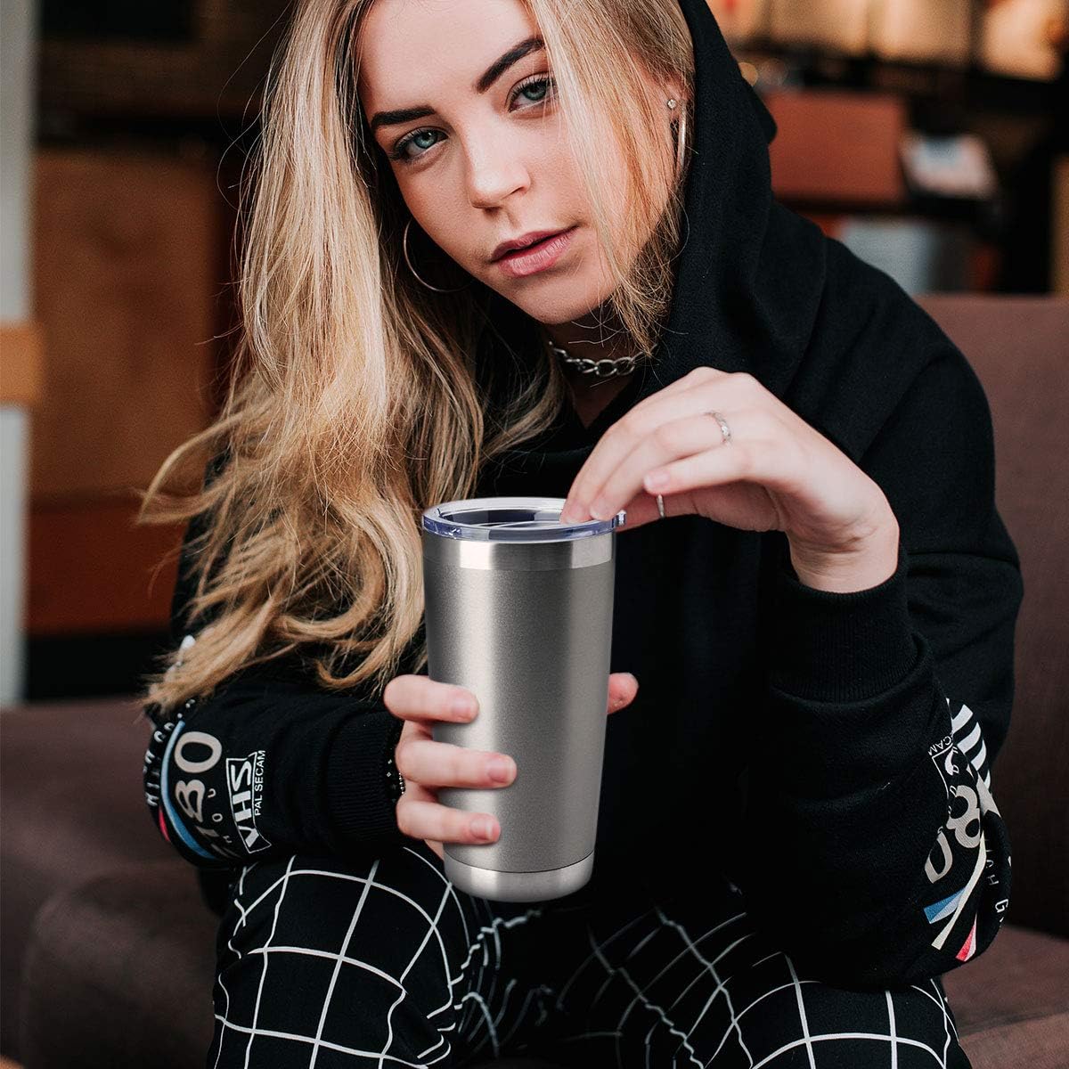 Cuplus CPC-2056 20oz Double Wall Stainless Steel Tumbler - Custom Vacuum Insulated Travel Mug