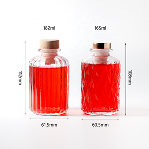 165ml 182ml <span class=keywords><strong>colonne</strong></span> romaine gravure verre aromathérapie roseau diffuseur bouteille avec liège haute polymère - Product Image 6