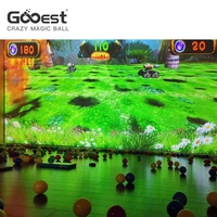 Gooest Magic Crazy Ball, Máquina de Juegos de Realidad Virtual Interactiva con Proyector de Metal para Interiores, Simulador de Vuelo de Realidad Virtual de 360 Grados, Parque de Atracciones 10