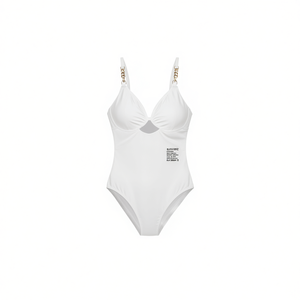 Costume da bagno intero da donna Buonic bianco taglia 40 42 44 46 Beachwear Swimwear - Product Image 2