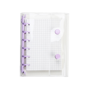 Cuaderno de hojas sueltas en espiral de Pvc nuevo al por mayor transparente A7 doble hebilla portátil <span class=keywords><strong>libro</strong></span> de cuentas de Pvc con cubierta colorida - Product Image 1