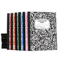 Carnet de notes portable JD avec logo personnalisé imprimé, reliure cousue, espacement large des lignes, couverture en papier pour bureau et étude, format B5/A6, 100 feuilles, monochrome