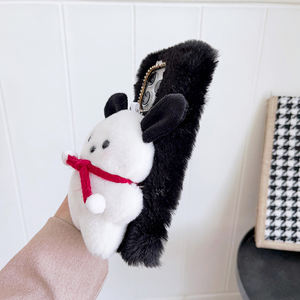 2025 gran oferta lindo estéreo <span class=keywords><strong>Pacha</strong></span> perro funda de teléfono para iPhone 14 pro Max felpa y TPU a prueba de golpes - Product Image 5