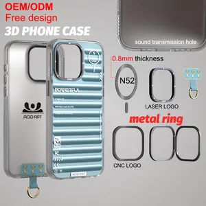 Factory Custom Logo Multi Layer 3d Graphic Pattern Electroplating IMD Mobile Phone Case Anti-shock Strip Cover For iPhone Series