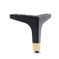 Triangle Y forme Oblique métal canapé jambe à Foshan pour meubles canapé jambes lit pieds avec 120mm canapé jambe