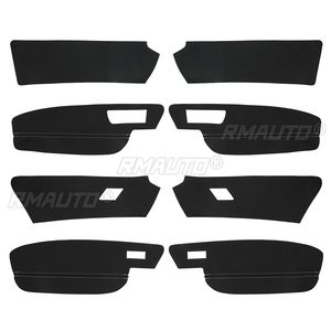 8 piezas de cubiertas protectoras de microfibra para paneles de manijas de puerta y reposabrazos de coche para VW Golf 7 2014 2015 2016 2017 2018 - Product Image 6