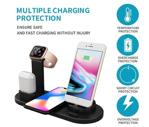 Station d'accueil <span class=keywords><strong>chargeur</strong></span> sans fil à charge rapide 6 en 1 pour iPhone 15 16 Pro Max Apple Watch Airpods Station de charge rapide - Product Image 5