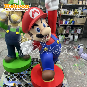 Statues de Jardin Personnages de Dessins Animés Modernes en Fibre de Verre Personnalisées, Statues en Résine <span class=keywords><strong>Mario</strong></span> <span class=keywords><strong>et</strong></span> <span class=keywords><strong>Luigi</strong></span> à Vendre - Product Image 3