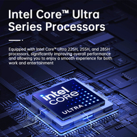 Serveur NAS Mini Intel Core Ultra avec LAN 10 Gb, Thunderbolt 4, LPDDR5, système NAS commercial