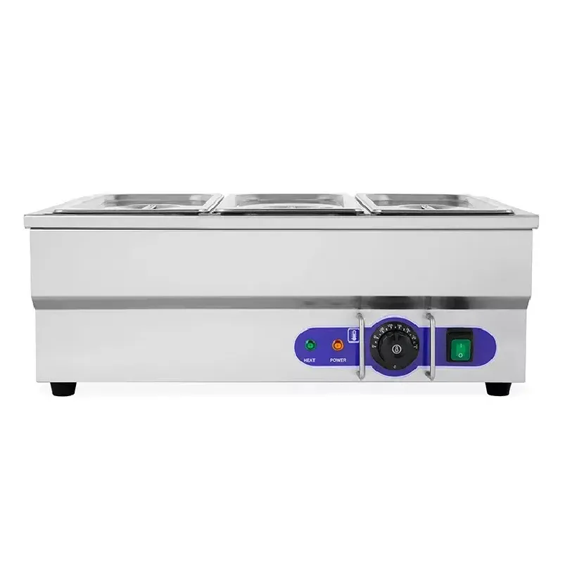 Restaurant Kitchen Equipment 3 Pan Buffet Food Heater Food Warmer Electric Bain Marie