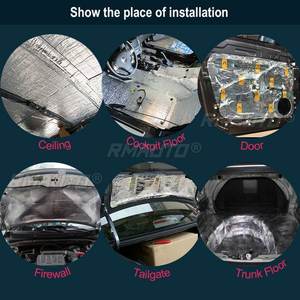 Tapis d'isolation phonique et thermique pour coffre de voiture 4Mx1M 10mm, matériau insonorisant et isolant en coton pour pare-chocs et ailes de voiture - Product Image 6