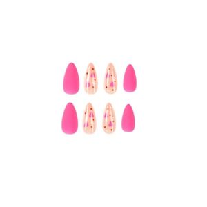 Prensa de almendras Pegamento corto en las <span class=keywords><strong>uñas</strong></span> <span class=keywords><strong>Rosa</strong></span> <span class=keywords><strong>Uñas</strong></span> postizas Diseño de corazón Pegamento <span class=keywords><strong>Mate</strong></span> <span class=keywords><strong>Uñas</strong></span> de plástico Cubierta completa Stick Lindo <span class=keywords><strong>Uñas</strong></span> artificiales - Product Image 5