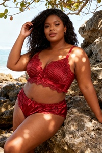 Ensemble de lingerie de <span class=keywords><strong>nuit</strong></span> sexy pour femmes grandes tailles, lingerie en dentelle pour femmes, ensemble de soutien-gorge et de culotte transparents - Product Image 3
