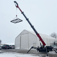 Tonlita China Mobile Boom Spider Crane Mini lengan perayap kaca vakum kaca cangkir hisap Fly Jib ditunggu keranjang pria personil