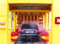 Station de lavage de voiture automatique à tunnel avec brosse, prix d'usine