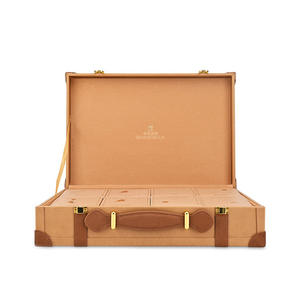 Maleta de cuero vintage retro hecha a mano, equipaje clásico, caja de estilo antiguo, maletero de vapor, en stock - Product Image 3