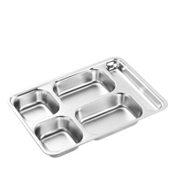 Assiettes modernes en acier inoxydable réutilisables, empilables, écologiques, compatibles lave-vaisselle, de qualité alimentaire, pour la préparation de sushis, pour la rentrée scolaire, emballage inclus