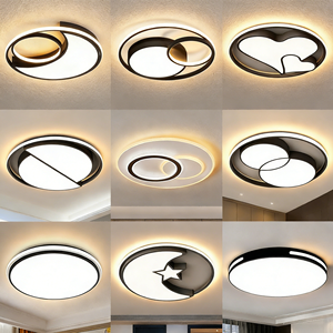 Lámpara de Techo LED Redonda y Cuadrada Clásica en Oferta, Lámpara de Techo LED Moderna Nórdica Económica para Dormitorio, Sala de Estar, Iluminación del Hogar - Product Image 4