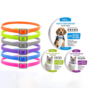 Collier <span class=keywords><strong>répulsif</strong></span> pour insectes pour animaux de compagnie avec <span class=keywords><strong>huile</strong></span> <span class=keywords><strong>essentielle</strong></span> de plantes naturelles pures, colliers apaisants contre les moustiques pour <span class=keywords><strong>chat</strong></span> et chien - Product Image 1