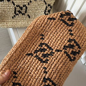 Bolsas de Paja Personalizadas con Diseño Bohemio, <span class=keywords><strong>Bolsa</strong></span> de Regalo con Estampado Personalizado, <span class=keywords><strong>Bolsa</strong></span> de Almacenamiento Pequeña para Verano, Forma de Almohada - Product Image 3