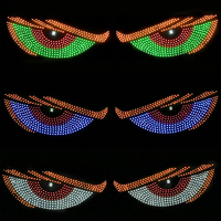 Neues Fenster Windschutz scheibe Dekoratives Licht USB Auto LED Devil Eye Demon Eye Display Panel LKW Bus LED Matrix Panel