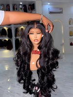 Perruque en cheveux humains vietnamiens bruts 4C Afro Kinky Curly, non traités, avec closure HD 4*4, style Pixie Curly, vente en gros