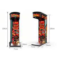 Machine de boxe d'arcade commerciale, jeu de frappe à monnayeur, testeur de force de boxe pour centre de divertissement familial (CE) et centre commercial, certifiée CE