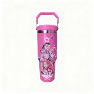 नई <span class=keywords><strong>K</strong></span>-POP चुड़ैल शिकार 30 औंस स्टेनलेस स्टील इन्सुलेट कप पोर्टेबल वैक्यूम पुआल कार कप - Product Image 3