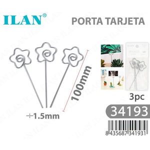 Portacarte a forma di stella ILAN 100mm 3 pezzi per decorazioni da giardino e piante - Product Image 3