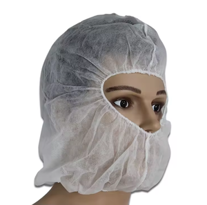 Cagoule jetable espace <span class=keywords><strong>Cap</strong></span> surdimensionné capot couverture bleu capuche filet PP <span class=keywords><strong>Cap</strong></span> <span class=keywords><strong>Pirate</strong></span> casquettes jetables pour usine alimentaire - Product Image 4