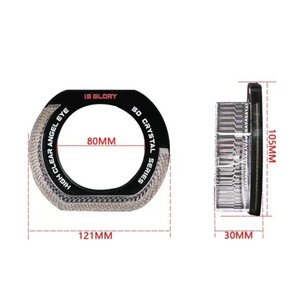 Sanvi Other Auto Light Accessories 3 Inch I8 White C Style Yellow <b>Led</b> Angel Ring Eyes for <b>Led</b> <b>Projector</b> Lens - Product Image 6